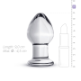 Стеклянная анальная пробка Gildo Glass Buttplug No. 26