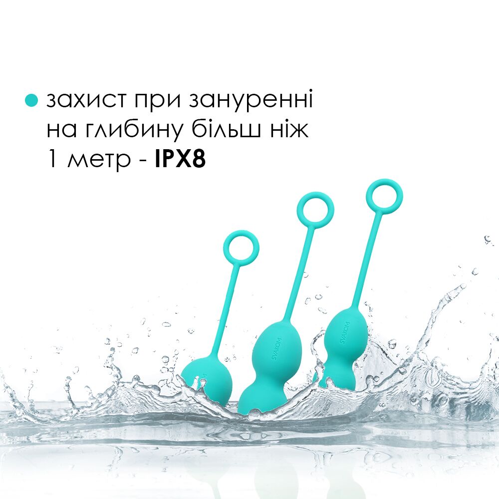 Набор вагинальных шариков со смещенным центром тяжести Svakom Nova Green