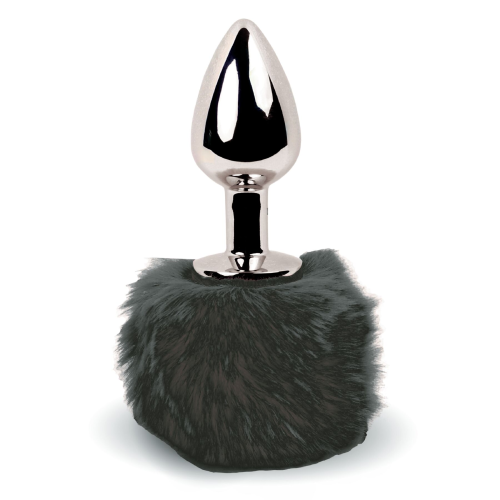 Анальная пробка FeelzToys - Bunny Tails Butt Plug Black Анальная пробка FeelzToys - Bunny Tails Butt Plug Black