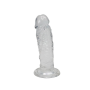 Прозрачный фаллоимитатор Alive Jelly Dildo Majestic, TPE, присоска, диаметр 3,7 см, длина 14,7 см