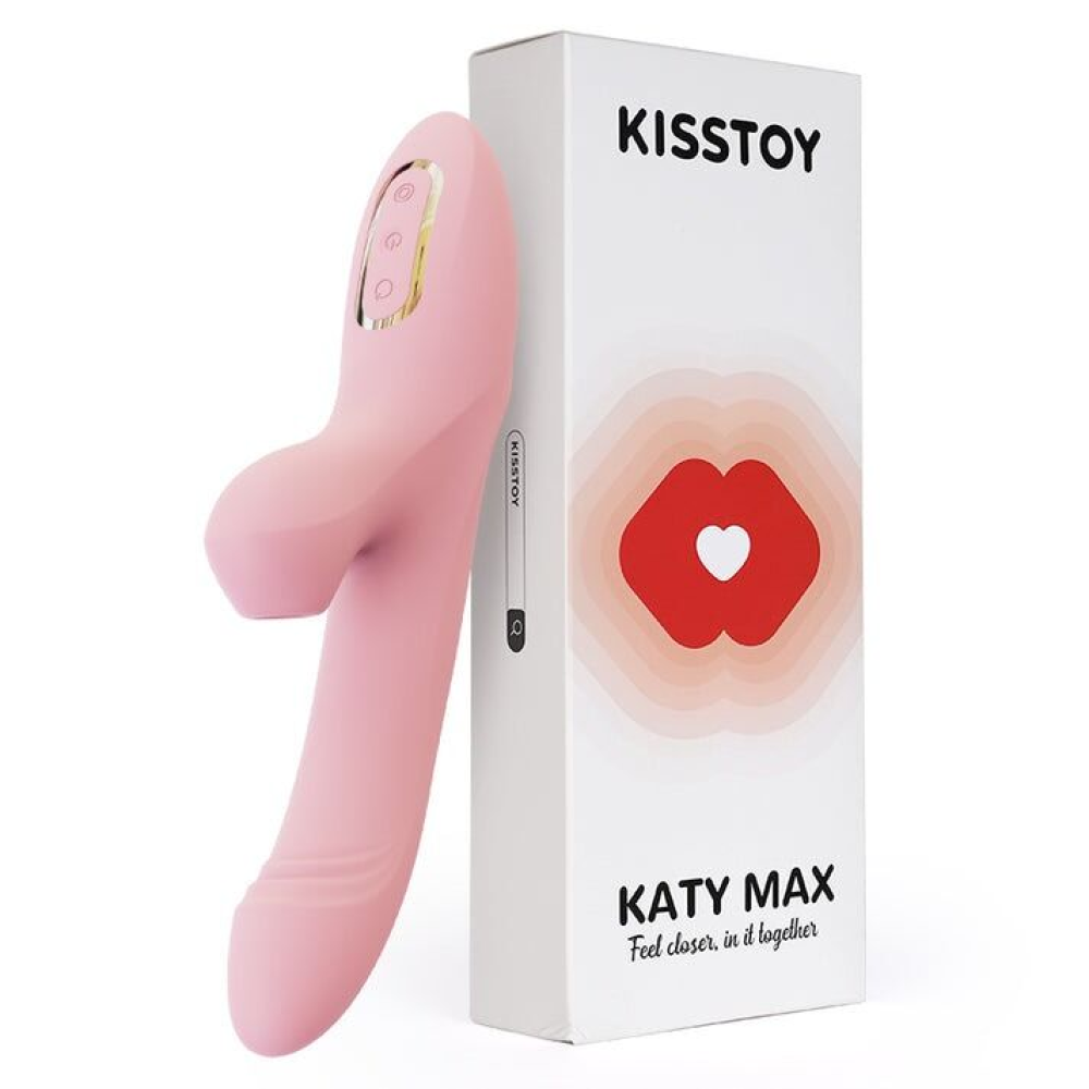 Вибратор-кролик с вращением ствола и вакуумной стимуляцией KISTOY Katy Max