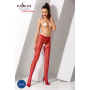 Колготки-бодистокинги Passion S012 One Size, Red, имитация чулок, пояса и кружевных трусиков