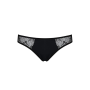 Трусики-слипы с кружевной сеточкой Passion DINA THONG XXL/XXXL, black