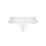 Трусики в горошек, с рюшами и шнуровкой Passion FATIN THONG L/XL, white