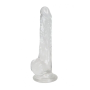 Прозрачный фаллоимитатор Alive Jelly Dildo Lusty, ТПЕ, присоска, диаметр 3,2см, длина 18см