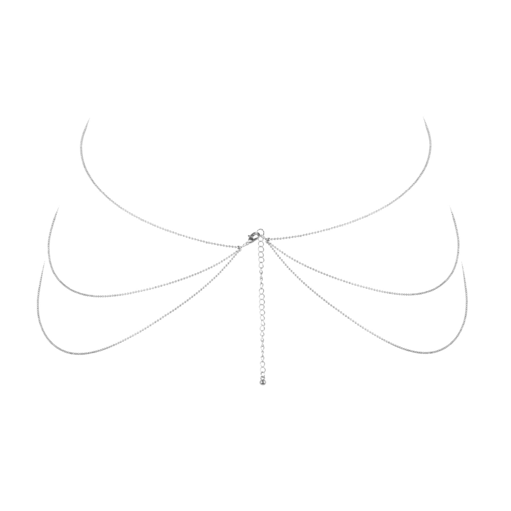 Цепочка для тела Bijoux Indiscrets Magnifique 8 Body Chain — Silver