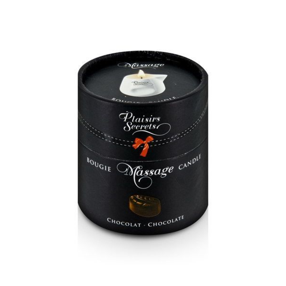 Массажная свеча Plaisirs Secrets Chocolate (80 мл) подарочная упаковка, керамический сосуд
