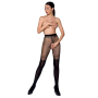 Колготки с открытым доступом, двойная плотность Passion TIOPEN 012 3/4 (20/40 den), black