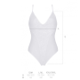 Боди с ажурным декором и открытым шагом Passion URSULA BODY XXL/XXXL, white