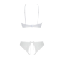 Комплект: бра, трусики с ажурным декором и открытым шагом URSULA SET L/XL, white
