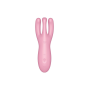 Клиторальный смарт-вибратор Satisfyer Threesome 4 Pink с тремя пальчиками