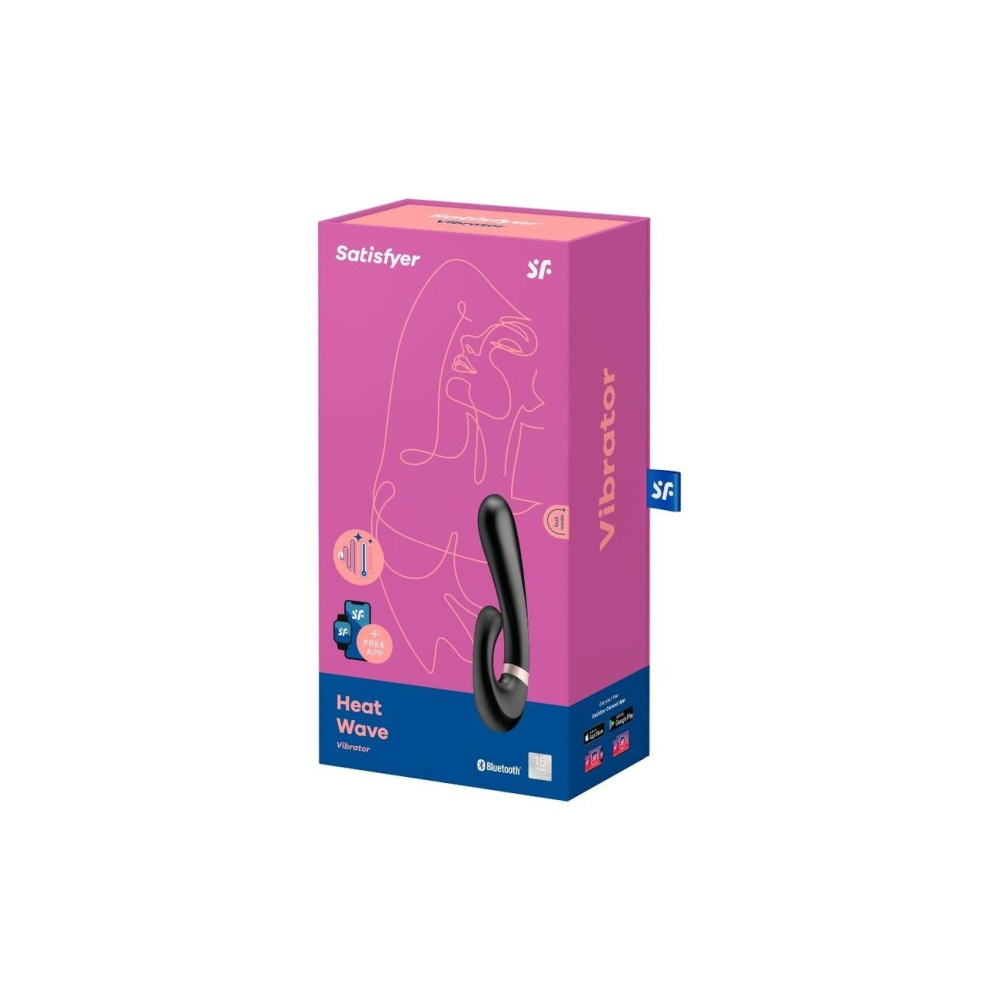Смарт вибратор-кролик с подогревом Satisfyer Heat Wave Black