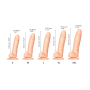 Реалистичный фаллоимитатор Strap-On-Me Sliding Skin Realistic Dildo Vanille XL, эффект подвижной кож
