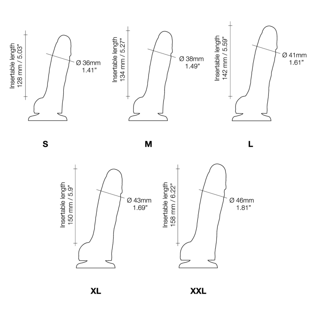 Реалистичный фаллоимитатор Strap-On-Me Sliding Skin Realistic Dildo Vanille XL, эффект подвижной кож