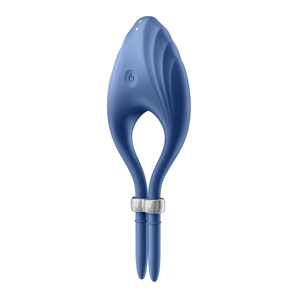 Эрекционное виброкольцо лассо Satisfyer Duelist Blue, 10 режимов, мощный мотор