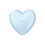 Вакуумный стимулятор-сердечко с вибрацией Satisfyer Cutie Heart Blue