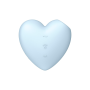 Вакуумный стимулятор-сердечко с вибрацией Satisfyer Cutie Heart Blue