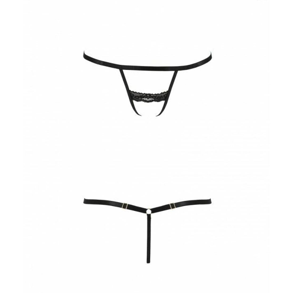Трусики-стрепы Passion Exclusive SHELLY THONG XXL/XXXL, black