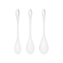 Набор йони бусин Satisfyer Yoni Power 1 White, диаметр 2-2,5-3см, вес 22-46-74гр