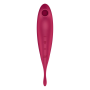 Смарт-вибратор для клитора с вакуумной стимуляцией Satisfyer Twirling Pro+ dark red
