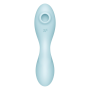 Вакуумный смарт-стимулятор с вибрацией Satisfyer Curvy Trinity 5 (Blue), управление со смартфона