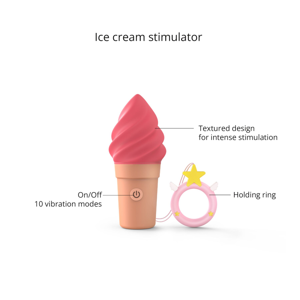 Вибратор-мороженое Love To Love CAND'ICE — RASPBERRY JOLLY