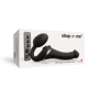 Безремневой вибрострапон с вакуумной стимуляцией Strap-On-Me MULTI ORGASM Black S, регулируемый