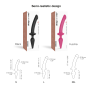 Анальная пробка с дилдо 2в1 Strap-On-Me SWITCH PLUG-IN DILDO Black S, диаметр 3,3/2,9 см