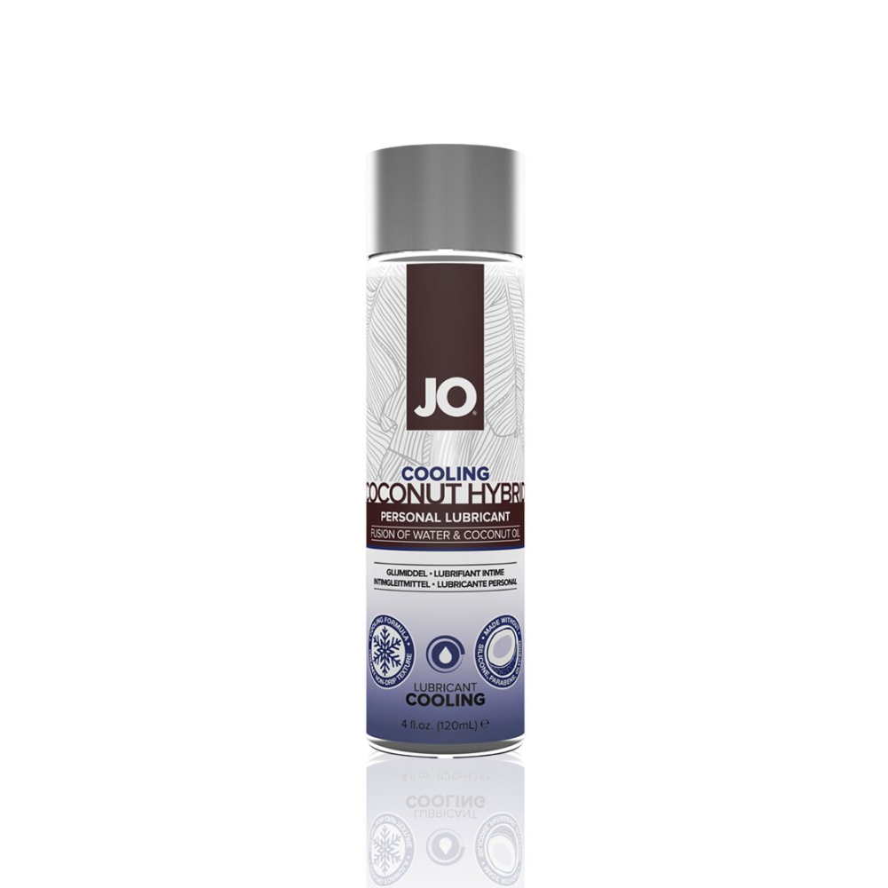Охлаждающая смазка-крем с кокосовым маслом JO Coconut Hybrid COOLING (120 мл) белая