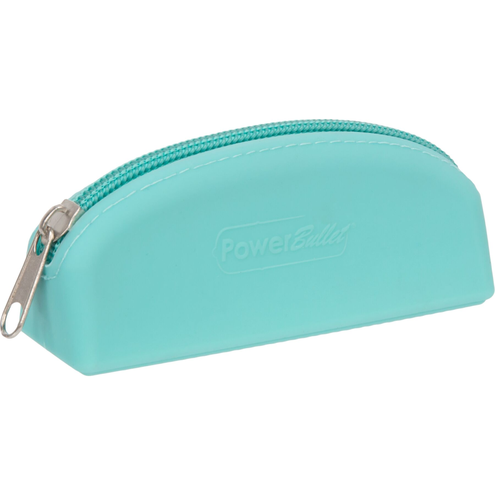 Сумка для хранения секс-игрушек PowerBullet - Silicone Storage Zippered Bag Teal