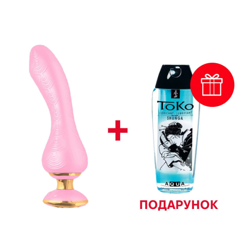 Вибратор для точки G Shunga Sanya Light Pink, гибкий ствол