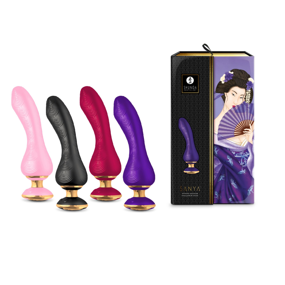 Вибратор для точки G Shunga Sanya Light Pink, гибкий ствол