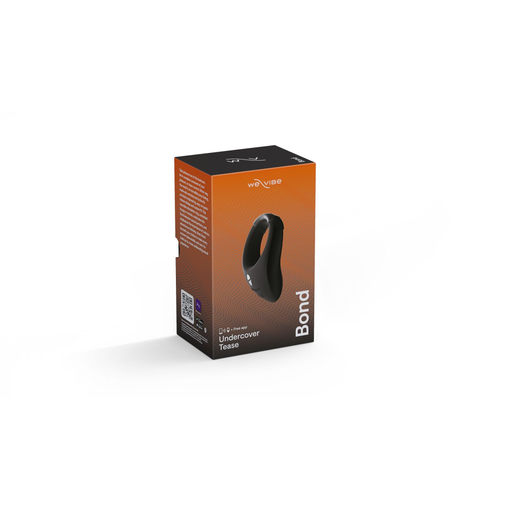 Эрекционное смарт-виброкольцо под одежду We-Vibe Bond с регулировкой размера, стимуляция промежности