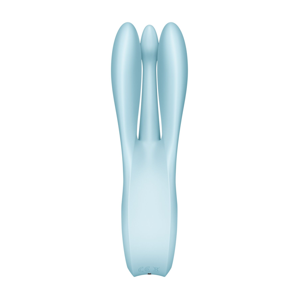 Клиторальный вибратор Satisfyer Threesome 1 Light Blue с тремя гибкими пальчиками