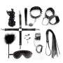BDSM-набор Art of Sex – Spikes BDSM Set Leather, 10 предметов, черный, натуральная кожа