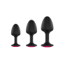 Анальная пробка Dorcel Geisha Plug Ruby L с шариком внутри, создает вибрации, макс. диаметр 4см