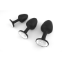 Анальная пробка Dorcel Geisha Plug Diamond XL с шариком внутри, создает вибрации, макс диаметр 4,5см