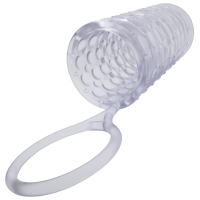 Насадка на член Dorcel Mr Reverse XL с кольцом для мошонки, стимулирующий рельеф