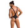 Мужское боди с люверсами Passion 028 HARRY XXL/XXXL Black, экокожа, на лямках