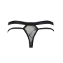 Мужские прозрачные стринги Passion 029 THONG COLLIN XXL/XXXL Black, сетка