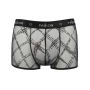 Мужские прозрачные боксеры Passion 032 SHORT JAMES XXL/XXXL Black, сетка