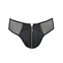 Мужские слипы на молнии Passion 042 SLIP TIMMY L/XL Black, экокожа, сетка
