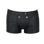 Мужские кожаные боксеры с клапаном Passion 050 SHORT PATRICK L/XL Black