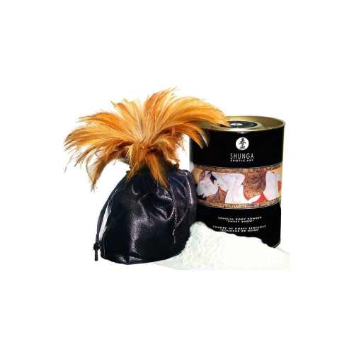 Вкусная пудра для оральных ласк Shunga Sweet Snow Body Powder - Raspberry feeling (228 грамм)