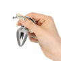 Анальная пробка Pillow Talk Sneaky Luxurious Stainless Steel Anal Plug с кристаллом Swarovski