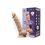 Фаллоимитатор с вибрацией SilexD Vetus Vibro Flesh (MODEL 1 size 8in) + LRS, двухслойный, диам.4,2см