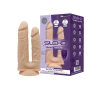 Двойной фаллоимитатор с вибрацией SilexD Double Gusto Vibro Flesh (Model 1 size 8" & 7") + LRS, диам
