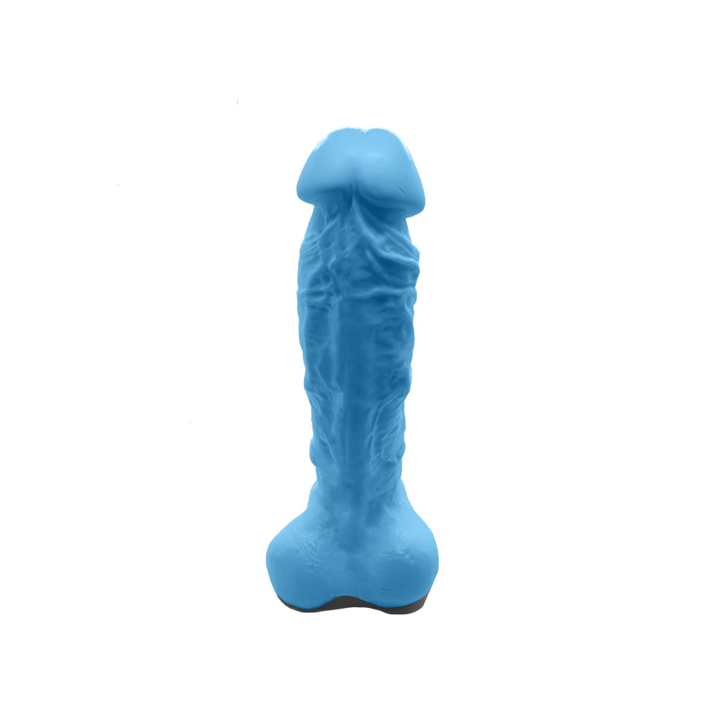 Крафтовое мыло-член с присоской Чистий Кайф Blue size XL, натуральное