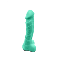 Крафтовое мыло-член с присоской Чистий Кайф Turquoise size XL, натуральное