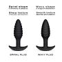 Анальная пробка Dorcel SPIRAL PLUG, диаметр 3 см, силикон